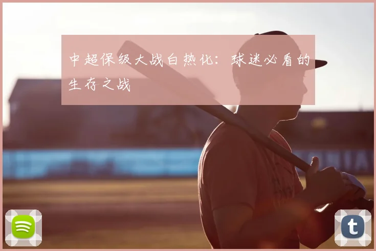 中超保级大战白热化：球迷必看的生存之战